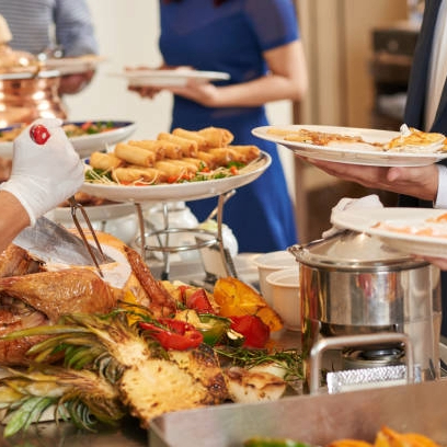 Dec 4th HOLIDAY CULINARY BUFFET, Poinsettias & Victorian Meeker Mansion